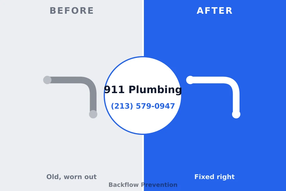 Before and after: plumbing repair Alvord, TX